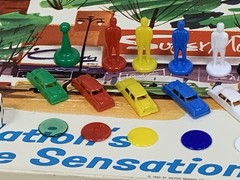 Vintage 1953 1960 Park And Shop Milton Bradley Board Shopping Game 4300 Complete