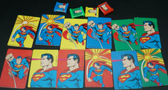 (16) Board Game Pieces Cards DC Comics Superman 3 III Movie Parker Brothers 1982