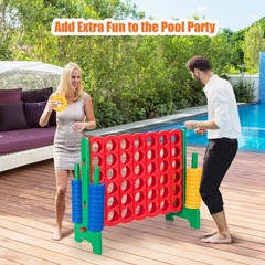 Jumbo 4-to-Score 4 in A Row Giant Game Set Kit Adults Kids Family Indoor Outdoor