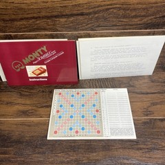 Vintage Monty Scrabble Score Pad Booklet Rules Manual Selchow & Righter