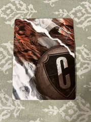 2014 DC Comics Crisis 1 Deck Game Cyborg Oversize Crisis Super Hero Card!