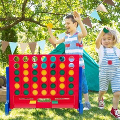 Wall Mounted or Tabletop Giant 4 in a Row Jumbo 4-to-Score Connect Game Set