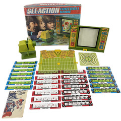 Kenner 1973 Vintage Complete SEE-ACTION Football Game Projector in Original Box