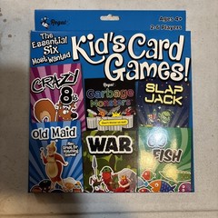 Regal Games Card Games for Kids – Go Fish, Crazy 8’s, Old Maid, Slap Jack, NEW
