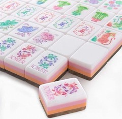 2026 American Mahjong Game Set, 160 Pearlescent Layered Mah Jong Tiles