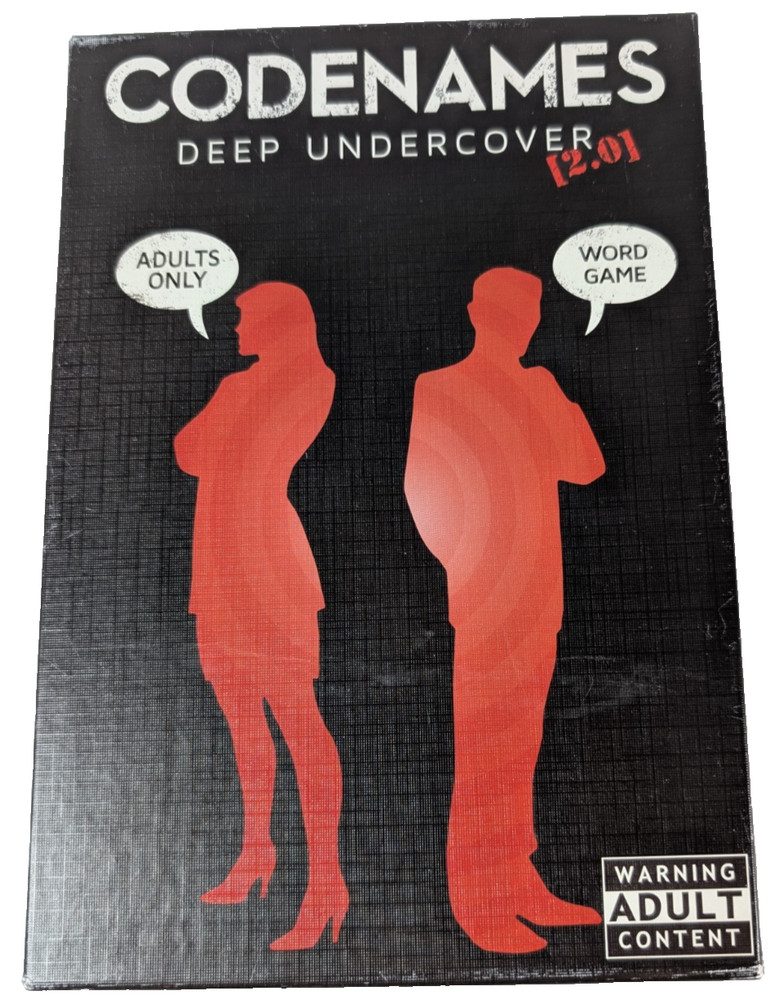 Codenames Deep Undercover 2.0 Adult Party Game Complete Unpunched OOP