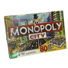 Monopoly City Board Game Family Hasbro 2009 Incomplete PARTS ONLY 3D Buildings