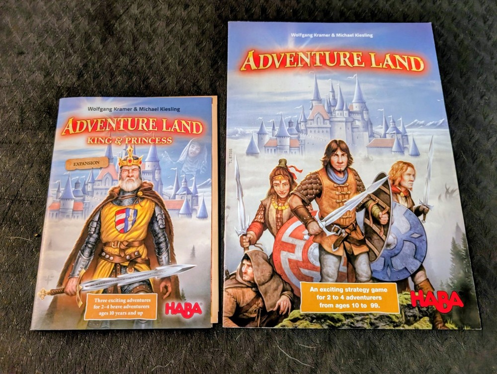 HABA Board Game Adventure Land + King & Princess Expansion