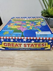 Great States Board Game Trivia Geography 2-6 Player 7+ Years