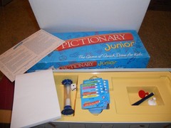 Vintage Pictionary Junior 1999 Classic Drawing Party Game Children Complete EUC
