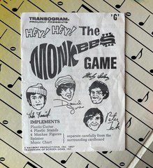 Transogram Monkees Board Game 1967 RARE Guitar Version VHTF – 100% COMPLETE!!!