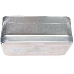 Classic Games Tin Case toy gift -marbles juggling yoyo jacks cards pickup sticks