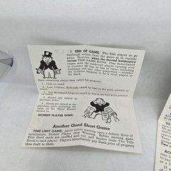 Set of 2 Vintage Monopoly Replacement Instruction Manuals ©1961 Long & Short