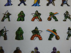 Carcassonne – 130 Meeple Stickers | Accessory | New