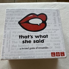 That’s What She Said Game – Adult Game
