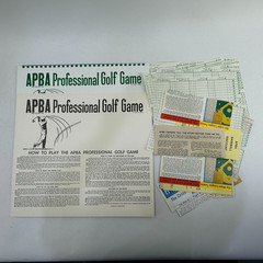 Vintage APBA Pro Golf Board Game w/ 18 Hole Course & Player Cards Unused VGC