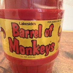Vtg 1970 Lakeside Games Barrel of Monkeys #8312 Red Leisure Dynamics Sealed NOS
