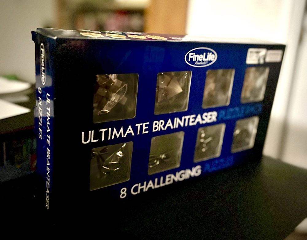 Ultimate Brainteaser Puzzle Pack 8 Challenges Wood : Metal FineLife Sealed
