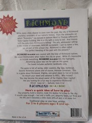Vintage Richmond In A Box Board Game RVA Highlights Late For The Sky USA 1990s