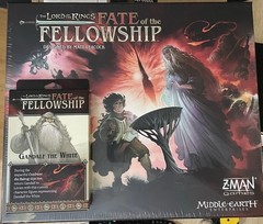 Lord of the Rings Fate of the Fellowship Board Game + Gandalf the White Promo