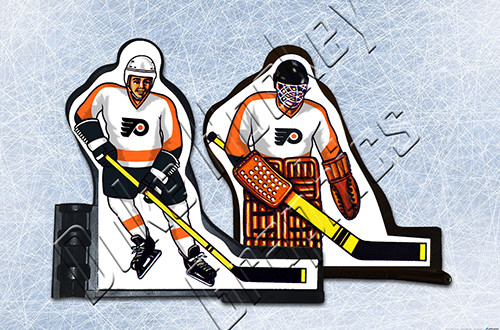 NHL Philadelphia Flyers 1978-81 white PEEL-OFF vinyl decals Coleco compatible