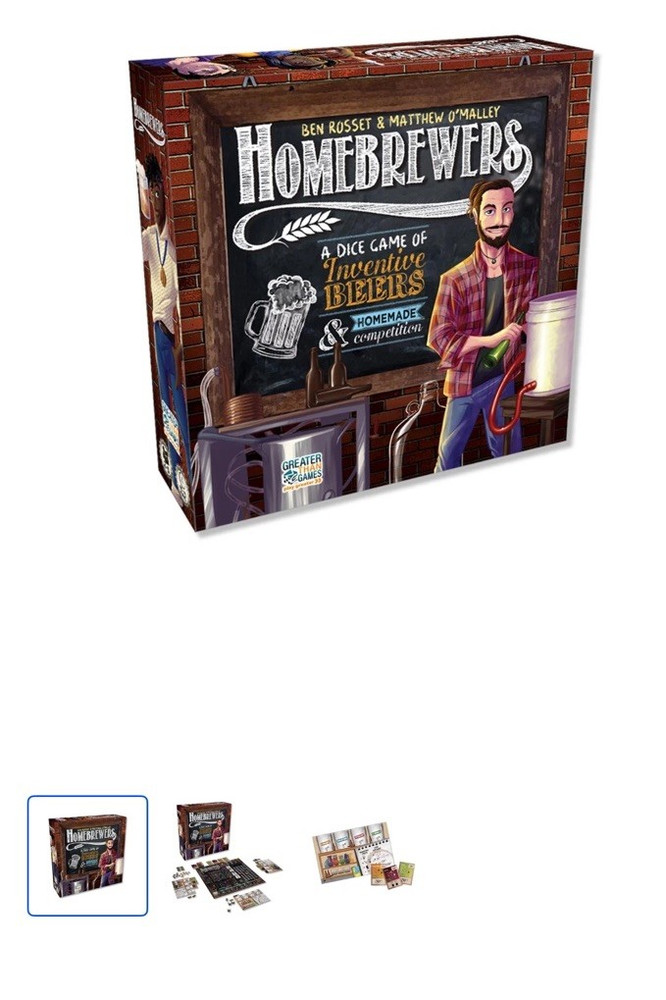 Greater Than Games Homebrewers Dice Game Beer Theme Complete Boxed Set