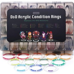 96 PCS Status Effects 1.53 inches (width), 1 inch (inner diameter), Black