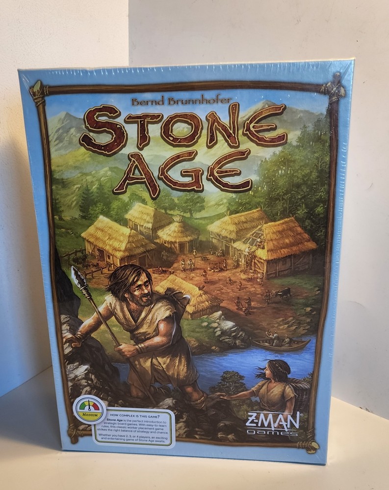 Z-Man Games Stone Age Board Game. Made In Germany..Brand New Sealed..