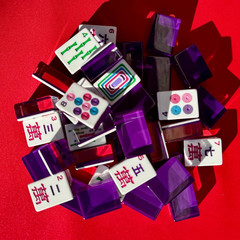 Premium American Mahjong Set 160pcs – Lucky Purple