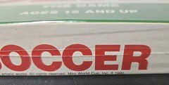 Vtg 1990 Mini World Cup Soccer Board Game, Brand NEW Factory Sealed