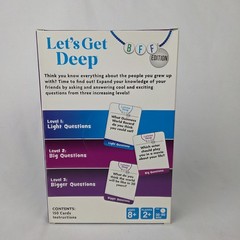 Let’s Get Deep BFF Edition Question Game NEW Factory Sealed