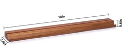Classic Chestnut Color Wooden Mahjong Game Racks with Pushers, 18″ – Set of 4
