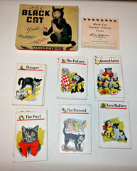 Vintage 1940s Parkers Brothers The Black Cat Fortune Telling Game Complete (B3)