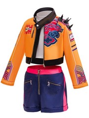 Kpop Costume Girls Cosplay 8-9 Years Yellow 8-9Y Coolproud Rumi Kids Halloween