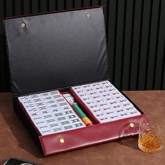 Deluxe Mahjong Set – 146 Extra-Large Tiles & English Manual for Beginners