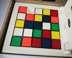 Vintage 1982 Rubiks Race Game By Ideal Complete, Rubiks Cube Face Matching Game