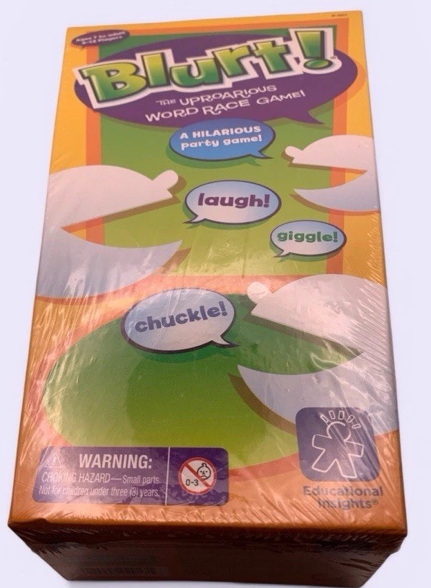 Blurt! Word Race Game Educational Insights NEW Sealed Family Party Game Fast Fun