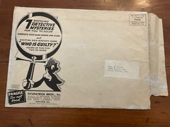 Unused 1937 All Colored-Paper/Radio Advtsg-Premium Send-In Game “WHO IS GUILTY?”