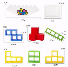 Tetra Tower Balance Game – 48PCS 3D Stacking Puzzle Blocks Educational STEM Toy