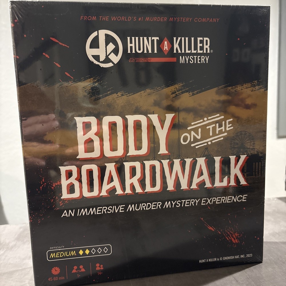 Hunt A Killer: Body on the Boardwalk Mystery Experience, New Sealed