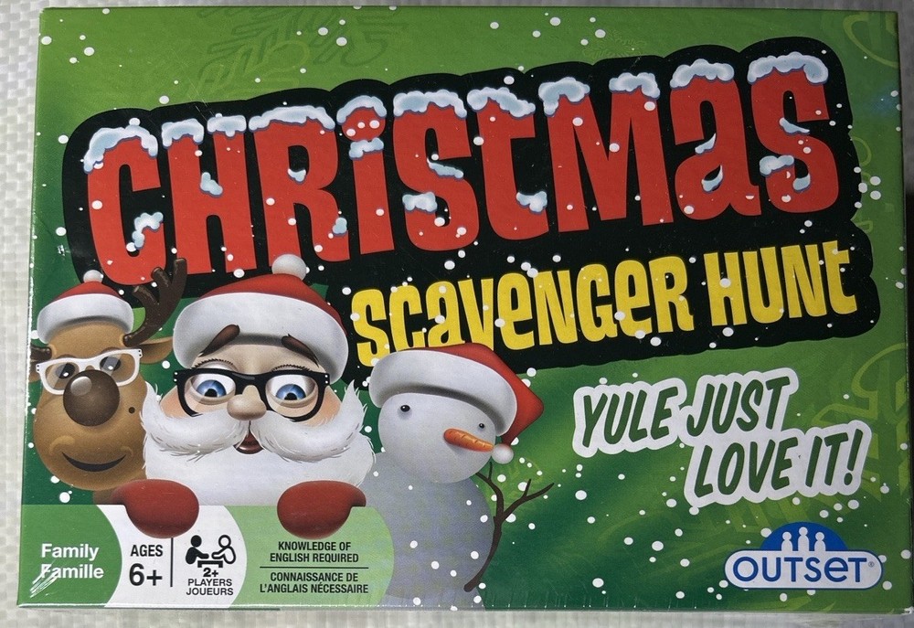 Christmas Scavenger Hunt Game NEW Sealed Outset Holiday Family Party