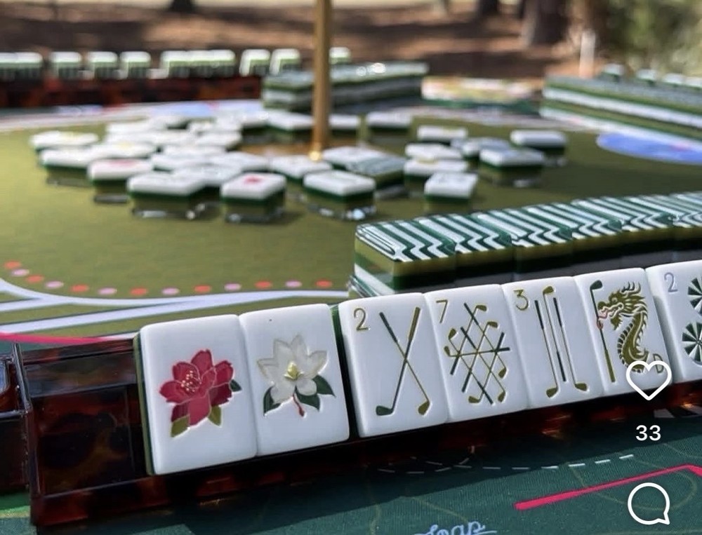 Country Club Golf Style mah Jong Tiles Set