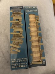 72pc MINIATURE Tumbling Tower 3 Sets Blocks Wood Game — 1-7/8″ x 5/8″ CRAFTS