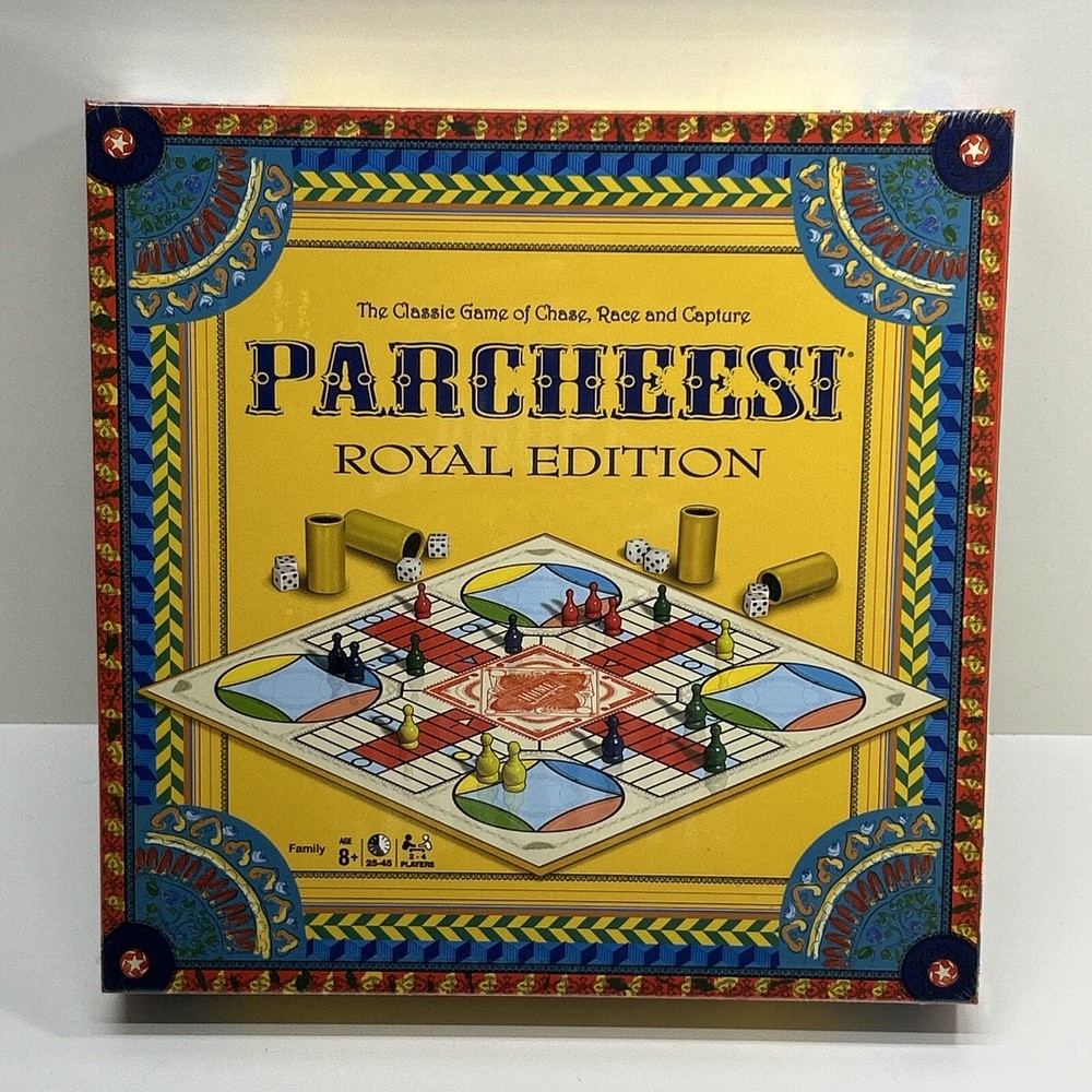 Parcheesi Royal Edition Board Game 2-4 players Ages 8+ New Factory Sealed