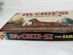 PACHISI Board Game Tiger Cover Classic Game of India Vtg PARCHEESI Complete