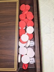 Ridley’s Games Room BACKGAMMON The Ancient Game Of Cunning Strategy EUC/Open-Box