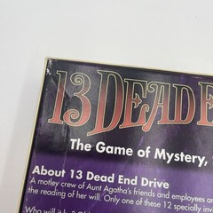 13 Dead End Drive Board Game The Game Of Mystery, Suspicion & Foul Play! Unpunch
