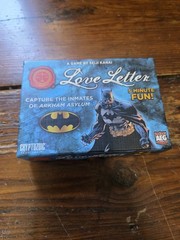 AEG LOVE LETTER BATMAN EDITION BOARD GAME 100% Complete A Game By Seiji Kanai