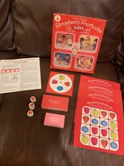Vintage Strawberry Shortcake Game Basket 4 Berry Fun Games 1981 Parker Bros RARE