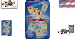 Compact Rummikub Travel Set – 106 Tiles & Racks for Family Fun Anywhere!